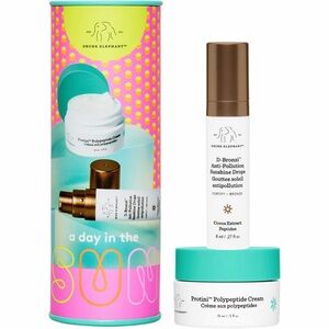 DRUNK ELEPHANT A DAY IN THE SUN 2-Pc Mini Set w/Protini Cream+D-Bronzi Drops NIB